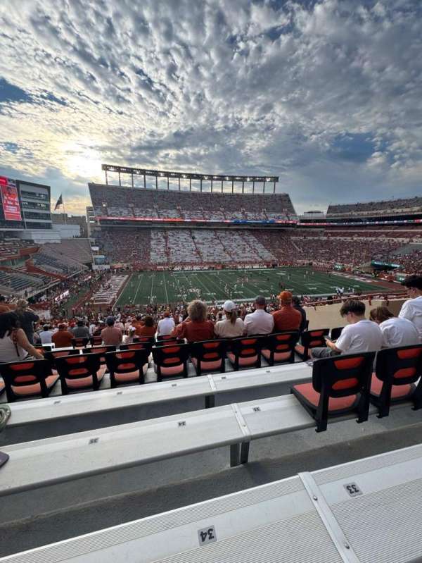 Texas Memorial Stadium, section: 30, row: 70, seat: 34