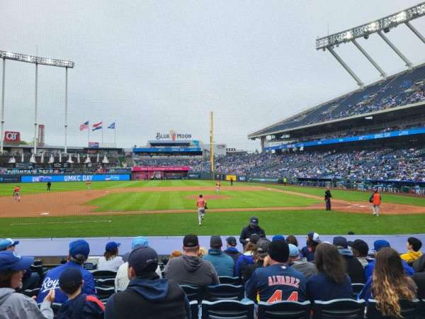 Kauffman Stadium, section: 121, row: J, seat: 5