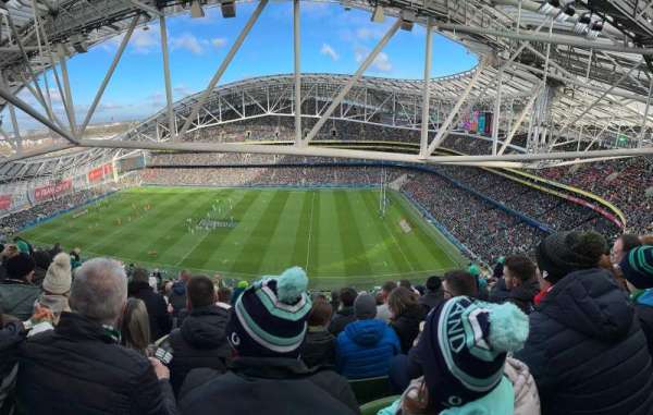 Aviva Stadium, section: 523, row: EE, seat: 27