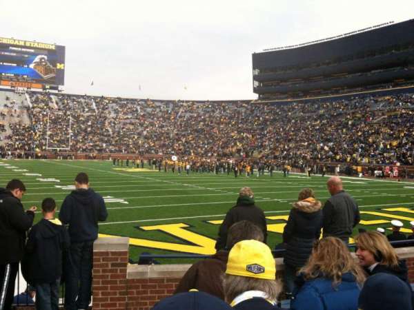 Michigan Stadium, section: 15, row: 6, seat: 19