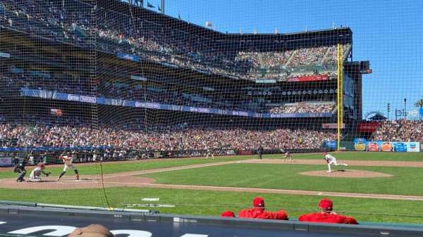 Oracle Park, section: 109, row: D, seat: 3