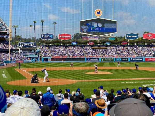 Dodger Stadium, section: 8FD, row: J, seat: 4