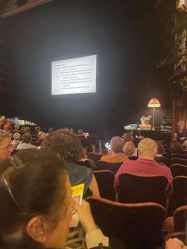 Belasco Theatre, section: Orchestra R, row: K, seat: 8