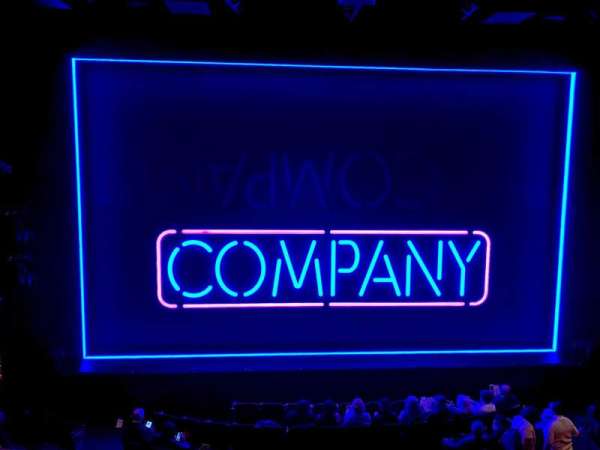 Bernard B. Jacobs Theatre, section: Mezzanine C, row: A, seat: 110