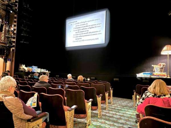 Belasco Theatre, section: Orchestra R, row: G, seat: 2