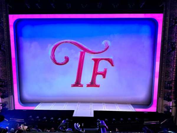 Palace Theatre, Broadway, section: Mezzanine C, row: AA, seat: 108