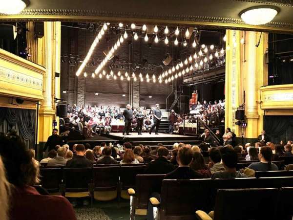 Hudson Theatre, section: Orchestra L, row: R, seat: 1