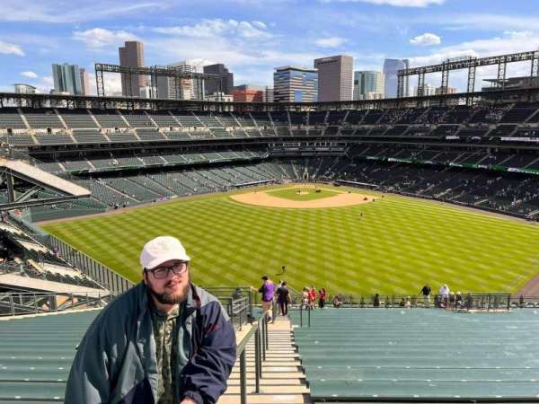 Coors Field, section: 403, row: 18, seat: 8