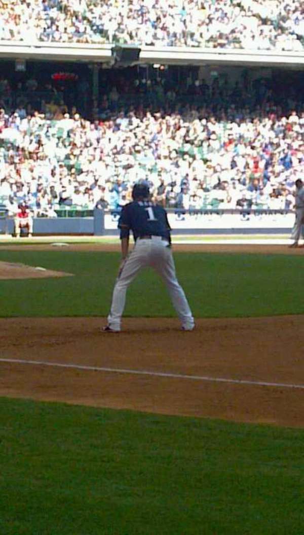 American Family Field, section: 110, row: 4, seat: 1