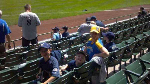 American Family Field, section: 110, row: 4, seat: 1,2,3,4,5