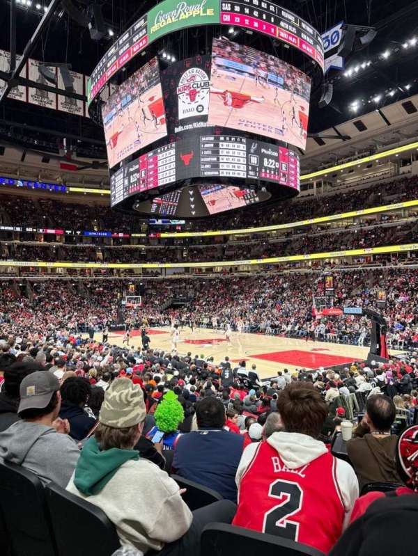United Center, section: 120, seat: 1