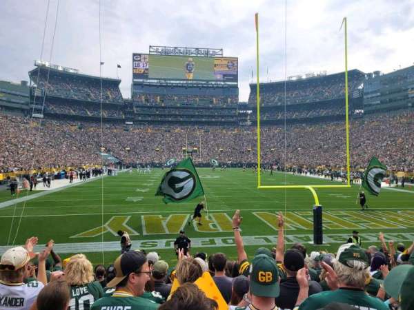Lambeau Field, section: 101, row: 12, seat: 12