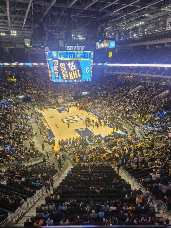 Fiserv Forum, section: 202, row: 1, seat: 18