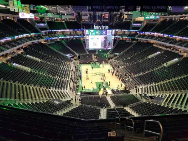 Fiserv Forum, section: 216, row: 10, seat: 3