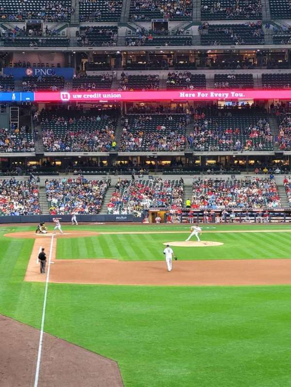 American Family Field, section: 205, row: 3, seat: 2