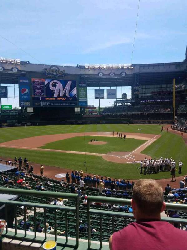 American Family Field, section: 220, row: 2, seat: 16