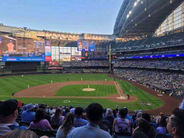 American Family Field, section: 222, row: 13, seat: 15