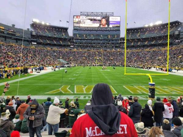 Lambeau Field, section: 101, row: 12, seat: 13
