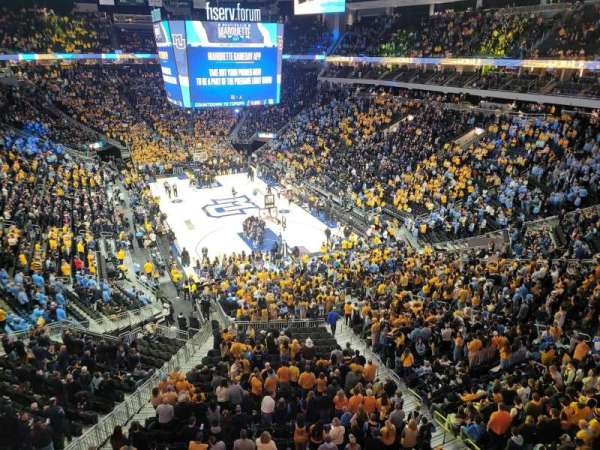 Fiserv Forum, section: 202, row: 1, seat: 16