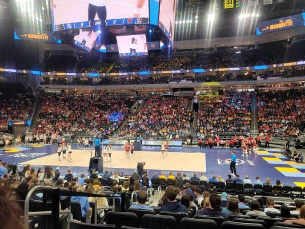 Fiserv Forum, section: 105, row: 12, seat: 17