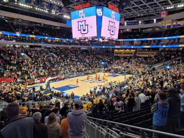 Fiserv Forum, section: 109, row: 23, seat: 2