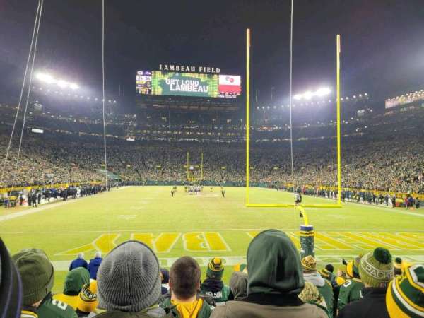 Lambeau Field, section: 101, row: 12, seat: 14