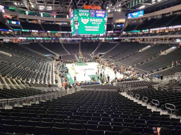 Fiserv Forum, section: 113, row: 28, seat: 10
