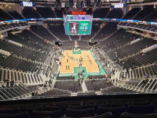 Fiserv Forum, section: 201, row: 7, seat: 18