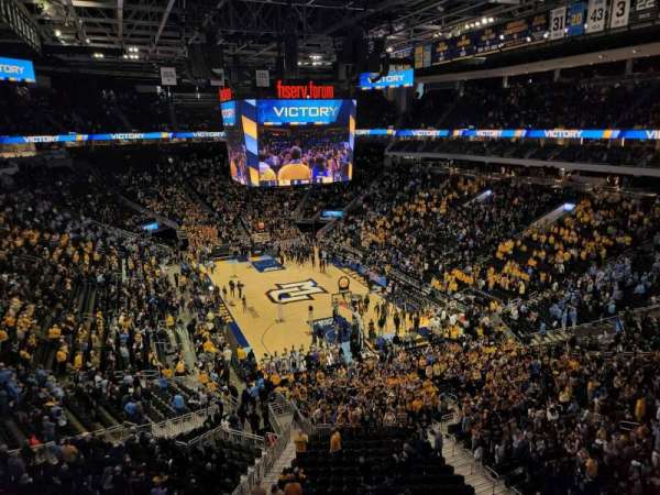 Fiserv Forum, section: 202, row: 1, seat: 19