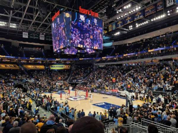 Fiserv Forum, section: 103, row: 14, seat: 7