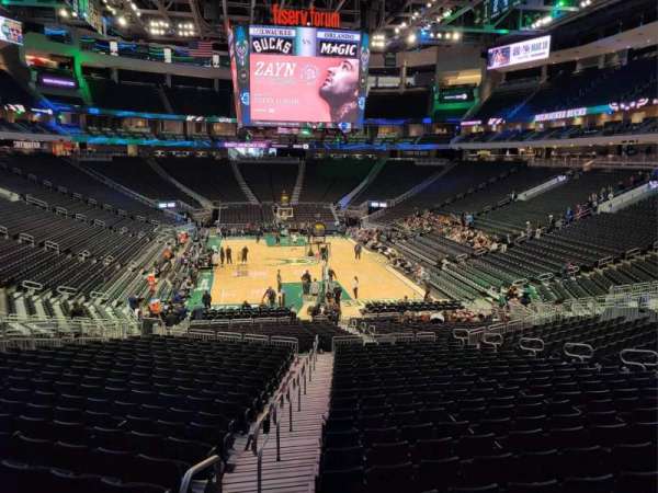 Fiserv Forum, section: 112, row: 26, seat: 22
