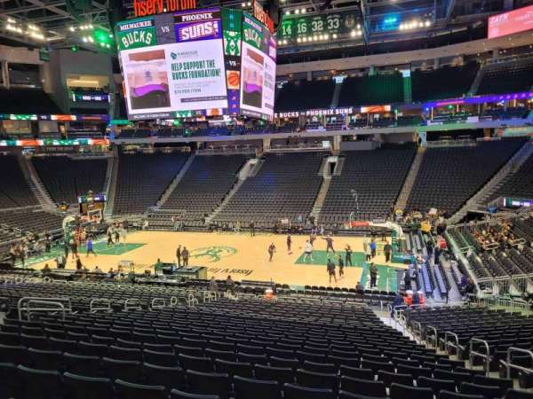 Fiserv Forum, section: 116, row: 24, seat: 6
