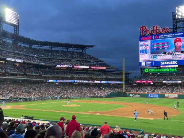 Citizens Bank Park, section: 114, row: 25, seat: 9