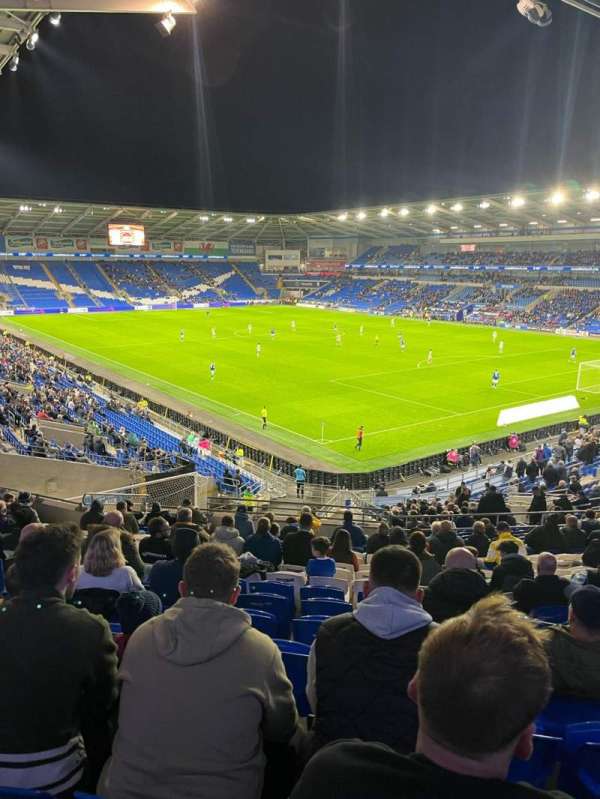 Cardiff City Stadium, section: 109, row: JJ, seat: 707