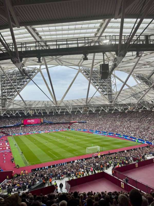 London Stadium, section: 218, row: 56, seat: 107