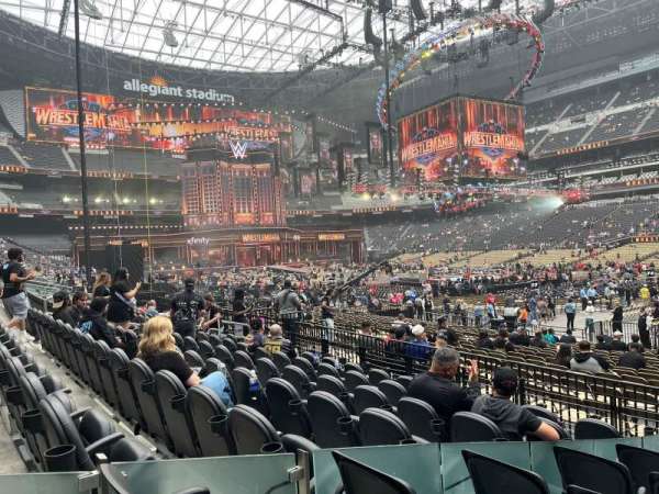 Allegiant Stadium, section: 108, row: 7, seat: 6