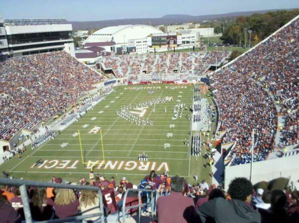 Lane Stadium, section: 503, row: DD, seat: 23