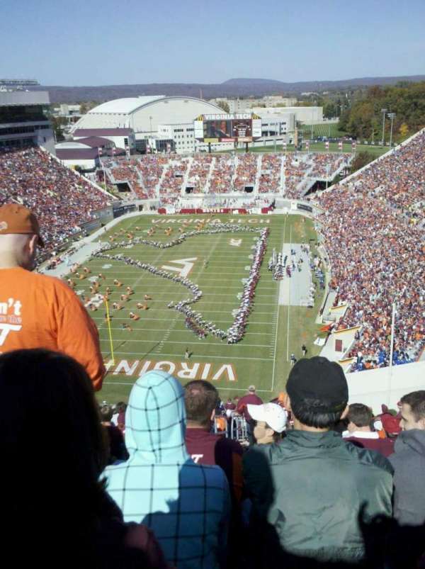 Lane Stadium, section: 503, row: DD, seat: 23