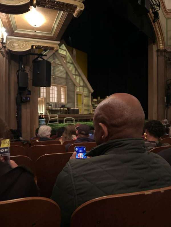 Booth Theatre, section: Orchestra L, row: G, seat: 15