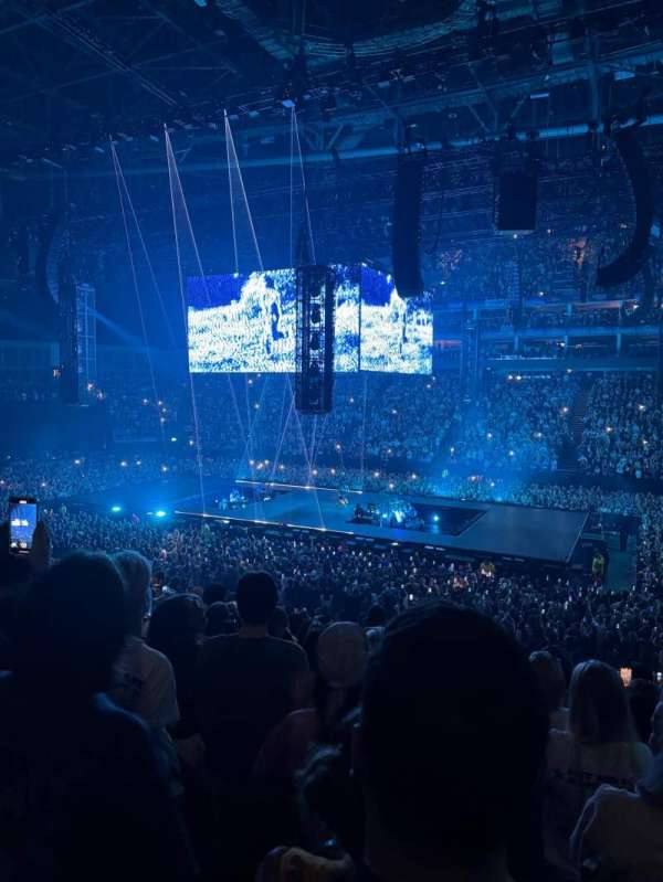 The O2, London, section: 103, row: W, seat: 99