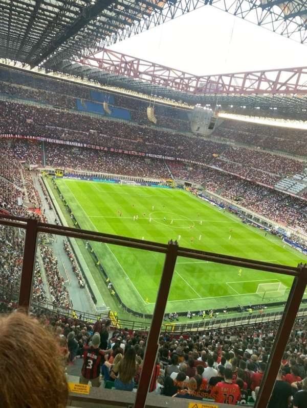 san siro, section: 357, row: 2, seat: 10