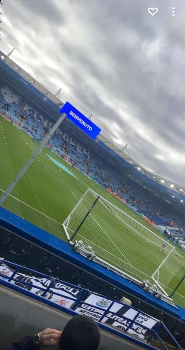 King Power Stadium, section: M1, row: G, seat: 18