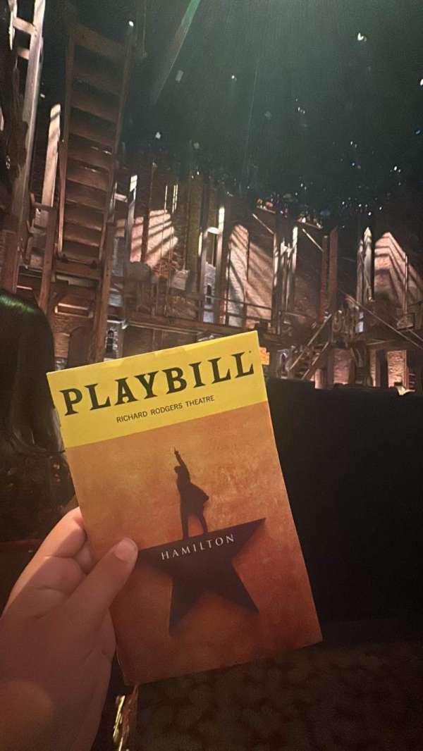 Richard Rodgers Theatre, section: Orchestra C, row: A, seat: 112