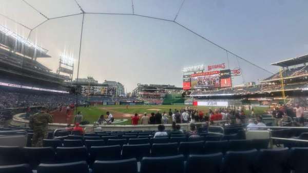 Nationals Park, section: Terra Club D, row: J, seat: 7