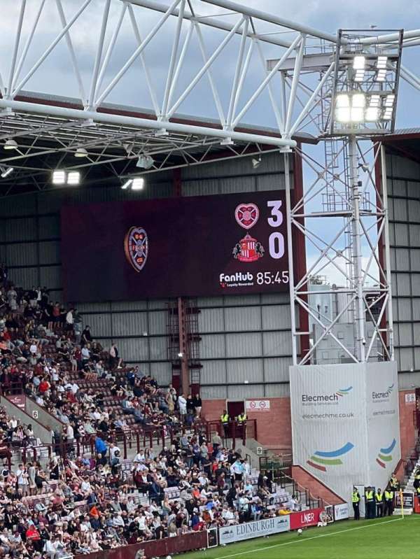 Tynecastle Stadium, section: W, row: 17, seat: 5