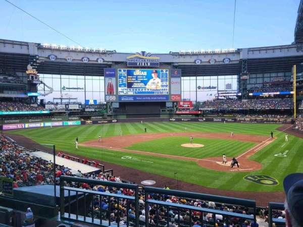 American Family Field, section: 220, row: 3, seat: 14