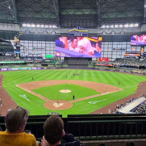 American Family Field, section: 328, row: 3, seat: 3