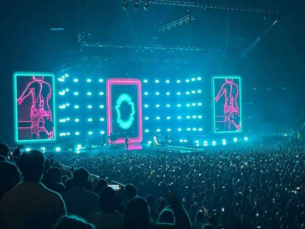 The O2, London, section: 103, row: M, seat: 114