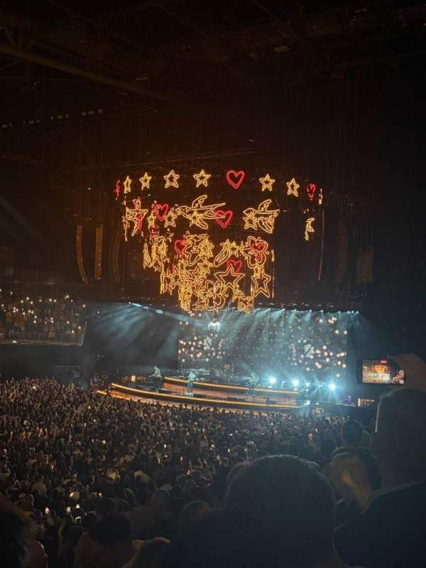 The O2, London, section: 110, row: T, seat: 314