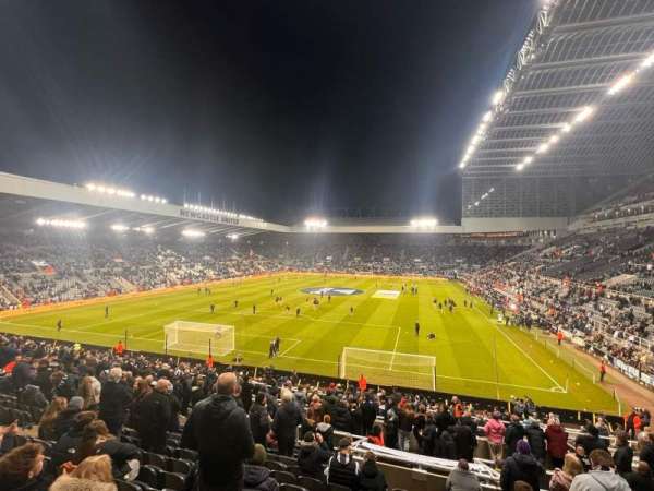 St James' Park, section: LS-L2N, row: P, seat: 28